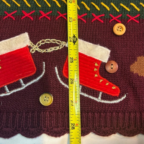 Karen Scott Burgundy Holiday Turtleneck Sweater - Picture 8 of 9